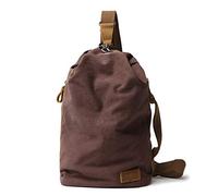 FANDARE Borsa a Tracolla, Borsa a Tracolla Unisex in Tela Vintage per Petto e Vita, Leggera e Libera le Mani per Uomo e Donna, Borsa Crossbody per Pendolari, Viaggi, Festival Caffè