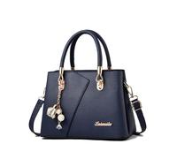 FANDARE Borsa a Tracolla da donna Multitasche Borsa a Mano PU Pelle Borse Tote Impermeabile Borse a Spalla per Shopping Viaggio Lavoro Incontri Blu