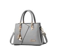 FANDARE Borsa a Tracolla da donna Multitasche Borsa a Mano PU Pelle Borse Tote Impermeabile Borse a Spalla per Shopping Viaggio Lavoro Incontri Grigio