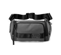 FANDARE Borsa a tracolla da uomo Marsupio Zaino Monospalla Uomo Borsa a Tracolla Borsello Uomo Waist Pack Borse a spalla da palestra Sling Chest Bag per Viaggio Trekking Ciclismo Zaini Grigio