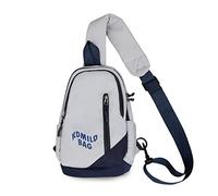 FANDARE Borsa a Tracolla Donna in Nylon Impermeabile con Design Bicolore Elegante Leggera e Compatta Ideale per Uso Quotidiano in Viaggio e al Lavoro Grigio con Blu
