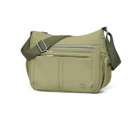 FANDARE Borsa a Tracolla in Nylon Borsa a Spalla a Mezzaluna da Donna con Tracolla Regolabile Messenger Crossbody Bag Zain a spalla singola Borse messenger per Shopping Lavoro Viaggio Festa Verde