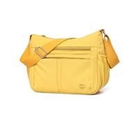 FANDARE Borsa a Tracolla in Nylon Borsa a Spalla a Mezzaluna da Donna con Tracolla Regolabile Messenger Crossbody Bag Zain a spalla singola Borse messenger per Shopping Lavoro Viaggio Festa Giallo