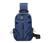 FANDARE Borsa a Tracolla per Uomo e Donna Leggera e Compatta con Porta USB Esterno per la Ricarica Tasche con Chiusura a Cordino e Antifurto Posteriore per Viaggi Sport e Uso Quotidiano Nero