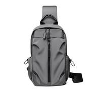 FANDARE Borsa a Tracolla per Uomo e Donna Leggera e Compatta con Porta USB Esterno per la Ricarica Tasche con Chiusura a Cordino e Antifurto Posteriore per Viaggi Sport e Uso Quotidiano Blu
