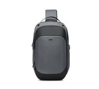 FANDARE Borsa a Tracolla Sportiva Multiuso Impermeabile Multi Scomparti Design Moda Grande Capacità per Viaggi Escursionismo Ciclismo Giornaliera Grigio