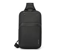 FANDARE Borsa a Tracolla Unisex Impermeabile per Tablet 10.5 Pollici Borsetta Leggera in Poliestere per Viaggio Escursionismo Tempo Libero e Uso Quotidiano Multitasche Nero