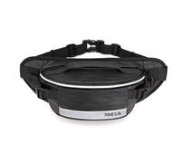 FANDARE Borsa a Tracolla Uomo Donna Zaino Antifurto Multifunzione con Materiale Impermeabile Cintura Lombare con Tasche Multiple Cinghia Riflettente per Viaggi, Sport e Uso Quotidiano Nero