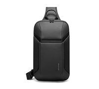 FANDARE Borsa a Tracolla Uomo Impermeabile e Antigraffio per Viaggi e Sport Grande Capacità per Tablet 10.5 Pollici Tessuto Poliestere Leggero Stile Moderno e Minimalista Nero