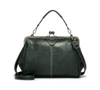 FANDARE Borsa da donna Borsa a mano Borse a tracolla in pelle PU alla moda piccola ragazza indossate spalla Crossbody Bag Telefono Borsa a spalla grande capacità Shopping Party Scuola Viaggi, Verde,