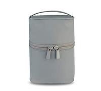 FANDARE Borsa da Toilette Borsa Cosmetica da Viaggio Donna Ragazza Pochette per Trucchi Beauty Case da Viaggio Accesori da viaggio Makeup Bag Impermeabile Nylon Grigio