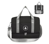 FANDARE Borsa da Viaggio 3 in 1 con Separatore Umido/Asciutto e Scomparto Scarpe, Borsone Palestra 21L Impermeabile e Leggero per Uomo e Donna, Ideale per Sport, Palestra, Weekend