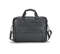 FANDARE Borsa per 14 Pollici computer portatile da Uomo Ventiquattrore Borsa a Tracolla in Pelle Borse Business Borsetta Mano Portadocumenti per Uomini/Business/Pendolarismo/Viaggi/Nero