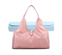 FANDARE Borsa per Tappetino Yoga Borsone da Palestra Yoga Donna Borsoni Uomo Borsone da Viaggio Bagaglio a Mano Borsone da Cabinada Viaggio con Scomparto per le Scarpe Borsa da Weekend Sportiva Rosa