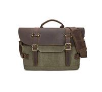 FANDARE Borsa Porta PC Borsa Ventiquattrore Borsa a Tracolla per Laptop Borsa da Lavoro Borsa 24 ore uomo Messenger borsa ufficio portadocumenti uomo per Insegnanti Affari Viaggi Universitari Verde