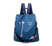 FANDARE Borsa Zaino Donna Tracolla Antifurto a Mano Signora Zainetto Ragazze Impermeabile Poliestere Blu