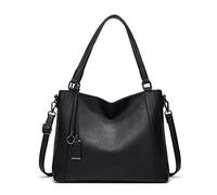 FANDARE Borse a Mano da donna Borse a Tracolla Impermeabile Borsetta Ragazza Borse a Spalla PU Pelle Borse Tote Borse Messenger per Shopping Viaggio Lavoro Incontri Nero