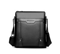 FANDARE Borse a tracolla Uomo Borsello Uomo Messenger bag Uomo Borse da Uomo Tracolla Borse a Spalla Commerciale Viaggio Impermeabile PU Nero