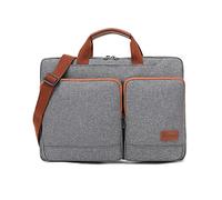 FANDARE Borse e Messenger per PC portatili Borsa Porta PC Borsa per 15.6 pollice Laptop Borsa Messenger Uomo Borsa a Tracolla Ventiquattrore per Insegnanti Scuola Viaggio Lavoro Scuola Grigio
