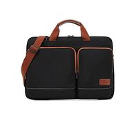 FANDARE Borse e Messenger per PC portatili Borsa Porta PC Borsa per 15.6 pollice Laptop Borsa Messenger Uomo Borsa a Tracolla Ventiquattrore per Insegnanti Scuola Viaggio Lavoro Scuola Nero