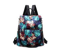 FANDARE Borse Zaino Donna Borsa a Spalla Antifurto Borsa Zaini Tipo Casual Ragazza Borse Scuola Adolescente Daypacks per Outdoor Viaggio 3 in 1 Scuola Bag Impermeabile Nylon, Peonia, L, Semplice