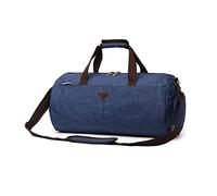 FANDARE Borsone da Viaggio Borsoni da palestra Tote da viaggio Borse a tracolla da Donna Uomo Borsa Sportivo Weekender Borsa Palestra Borsone Piscina con Scomparto Scarpe Borsa Sportiva Blu scuro