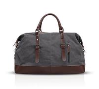 FANDARE Borsone da Viaggio di Tela Borsa da Viaggio Borsoni Tote da viaggio per Uomo Donna Borsone Palestra per Viaggi Multi-compartimenti Sacchetto di Toeletta per Viaggi Palestra Shopping Grigio