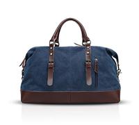 FANDARE Borsone da Viaggio di Tela Borsa da Viaggio Borsoni Tote da viaggio per Uomo Donna Borsone Palestra per Viaggi Multi-compartimenti Sacchetto di Toeletta per Viaggi Palestra Shopping Blu