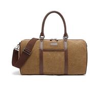 FANDARE Borsone da Viaggio in Tela Borsa Sportiva Tote Gym Bag Borsone Palestra Borsa Sportiva per Uomo/Donna Viaggi Palestra Fitness Shopping Borsa da PalestraMarrone