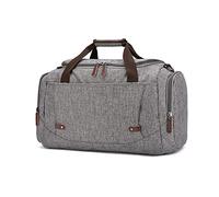 FANDARE Borsone da Viaggio in Tela Uomo Borsa Palestra Borsa Sportiva Donna Borsone Piscina Grande Borsone Nascita Ospedale Grigio