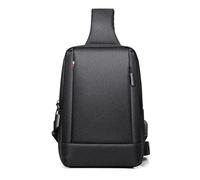 FANDARE Business Zaino monospalla da uomo Borsa a tracolla Borsello Donna Borse a spalla da palestra Zaino a tracolla Borse Messenger per Ufficio Lavoro Insegnanti Viaggio Sling Bag Nero