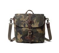 FANDARE Camo Borse a tracolla Tela Borse a spalla da Uomo Zaino monospalla Borse Messenger Ventiquattrore Messenger Borsello per Viaggio Arrampicata borsa da città Borsetta City Bag Verde Scuro