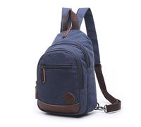 FANDARE Casual Sling Bag Zaino Studente Sport Portatile Viaggio Borsa a Tracolla Lovers Grande Capacità Multifunzione Traspirante Tela Blu
