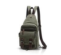 FANDARE Classico Sling Bag Zaino Studente Sport Portatile Viaggio Borsa a Tracolla Donna/Uomo Grande Capacità Multifunzione Traspirante Tela