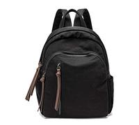 FANDARE Donna Zaino Casual Borsa da Scuola Ragazze Backpack Luce Impermeabile Daypack per Scuola Viaggio Lavoro Shopping Nero