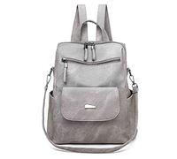 FANDARE Donna Zaino Casual Borsa Tracolla Borse a spalla Signora Borsa scuola Impermeabile Borse a Mano Zainetto Ragazze Cartelle Scuola Zainetti per Viaggio Lavoro Multifunzione Daypacks Grigio