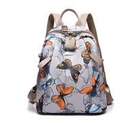 FANDARE Donna Zaino Moda Borsa da Scuola con Foro per Auricolare Ragazze Daypack Backpack Lavoro Shopping Dating Università Zaini Durevole Nylon La farfalla
