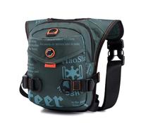 FANDARE Drop Leg Bag per Uomo Donna Coscia Marsupio Sportivo Zaino Monospalla Borsello Borsa a Spalla Borse piccole a tracolla Messenger Zainetto per lavoro Ciclismo Viaggio Sling BagVerde scuro