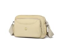 FANDARE Elegante Borsa a Tracolla in Nylon Borsa a Spalla Moon da Donna con Tracolla Regolabile Messenger Crossbody Bag Zain a spalla singola Borse messenger Bandoliera Ragazza Borse a mano Cachi