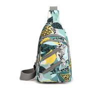 FANDARE Elegante Zaino Monospalla Donna Borsa a tracolla Ragazza Zaino a spalla singola con foro per auricolare Borsa messenger Viaggio Escursionismo Zaino asimmetrico Viaggio Impermeabile Sling Bag