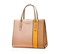 FANDARE Eleganti Borsa Donna Tracolla Spalla Borsa a Tote Mano Pelle PU Impermeabile Borsa Sotto Ascelle Shopping Viaggio Partito Work Crossbody Bag D'oro
