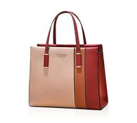 FANDARE Eleganti Borsa Donna Tracolla Spalla Borsa a Tote Mano Pelle PU Impermeabile Borsa Sotto Ascelle Shopping Viaggio Partito Work Crossbody Bag Rosso