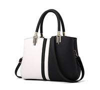FANDARE Eleganti Borsa Donna Tracolla Spalla Borsa a Tote Mano Pelle PU Impermeabile per Shopping Viaggio Partito Work Crossbody Bag Nero