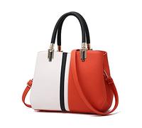 FANDARE Eleganti Borsa Donna Tracolla Spalla Borsa a Tote Mano Pelle PU Impermeabile per Shopping Viaggio Partito Work Crossbody Bag Arancia