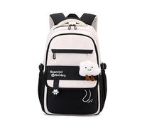 FANDARE Giovane Zaini Casual Adolescente Ragazza Ritorno a scuola Studente Accattivante zaino Uomo Donna Borse a zainetto Borsello Borsa ufficio giorno Ragazza Sacca Viaggio Daypacks Nero
