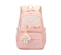 FANDARE Graffiti Zaini Casual Dalle Quotidiani Versatili Urbani Adolescente Ragazza Minimalista Carino Zaino Studente Borse a zainetto Borsello Borsa ufficio Viaggio Daypacks Rosa