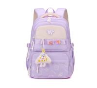 FANDARE Graffiti Zaini Casual Dalle Quotidiani Versatili Urbani Adolescente Ragazza Minimalista Carino Zaino Studente Borse a zainetto Borsello Borsa ufficio Viaggio Daypacks Viola chiaro