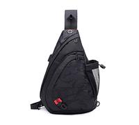 FANDARE Leggero Borsa a tracolla Borsa a spalla Sling Chest Bag Borsa con USB Borsa a tracolla per uomo donna per scuola viaggi escursionismo campeggio escursione ciclismo equitazione durevole