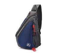 FANDARE Leggero Zaino Monospalla Sling Bag Borsa a Spalla Uomo Donna Borsello a Tracolla per Scuola Outdoor Sportiva Ciclismo Viaggio Hiking Camping Crossbody Backpack Durevole Poliestere Blu