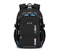 FANDARE Leggero Zaino per bambini Ragazzi Ragazze scolastico Cartella Zainetto riflettente Borsa Adolescenti per la scuola elementare School Backpack per classi 3-9 Borsa a spalla Nero